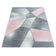 Modern Floor Rug - Brick Pink 1120