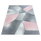 Modern Floor Rug - Brick Pink 1120