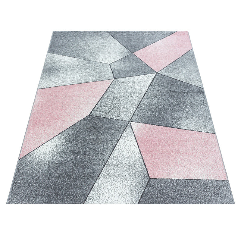Modern Floor Rug - Brick Pink 1120