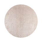 Round Washable Rug – Clean Beige
