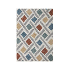 High-pile floor rug - Alano Sketch Multicolor
