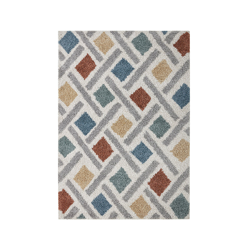 High-pile floor rug - Alano Sketch Multicolor