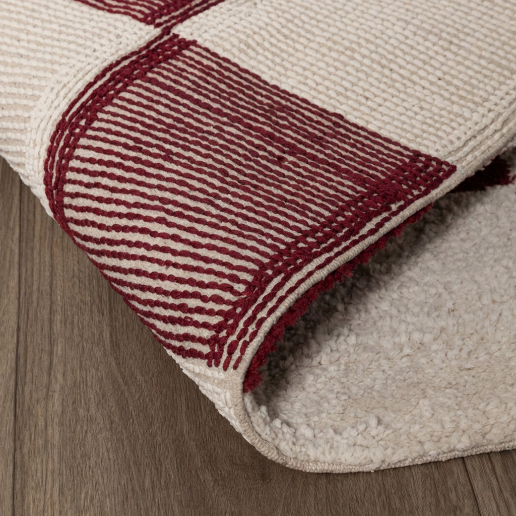 Checkerboard rug - Blox Red
