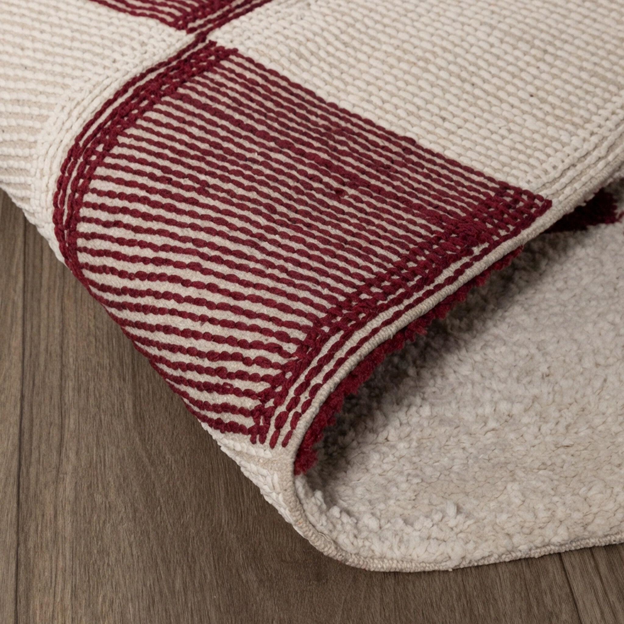 Checkerboard rug - Blox Red