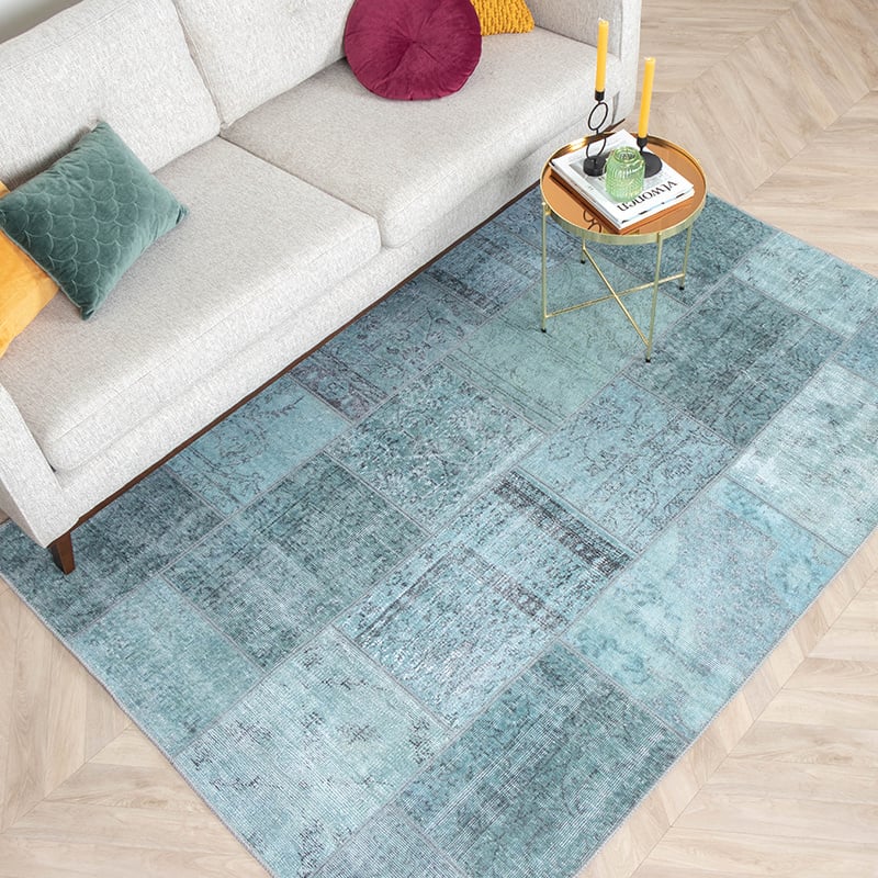 Patchwork Rug - Estate Blue/Green