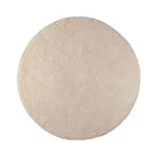 Soft round rug - Teddy Cream