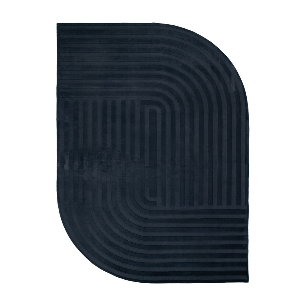 Irregular Rug - Flowy Lines Anthracite