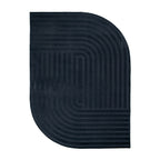 Irregular Rug - Flowy Lines Anthracite
