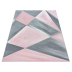 Modern floor rug - Brick Pink 1130