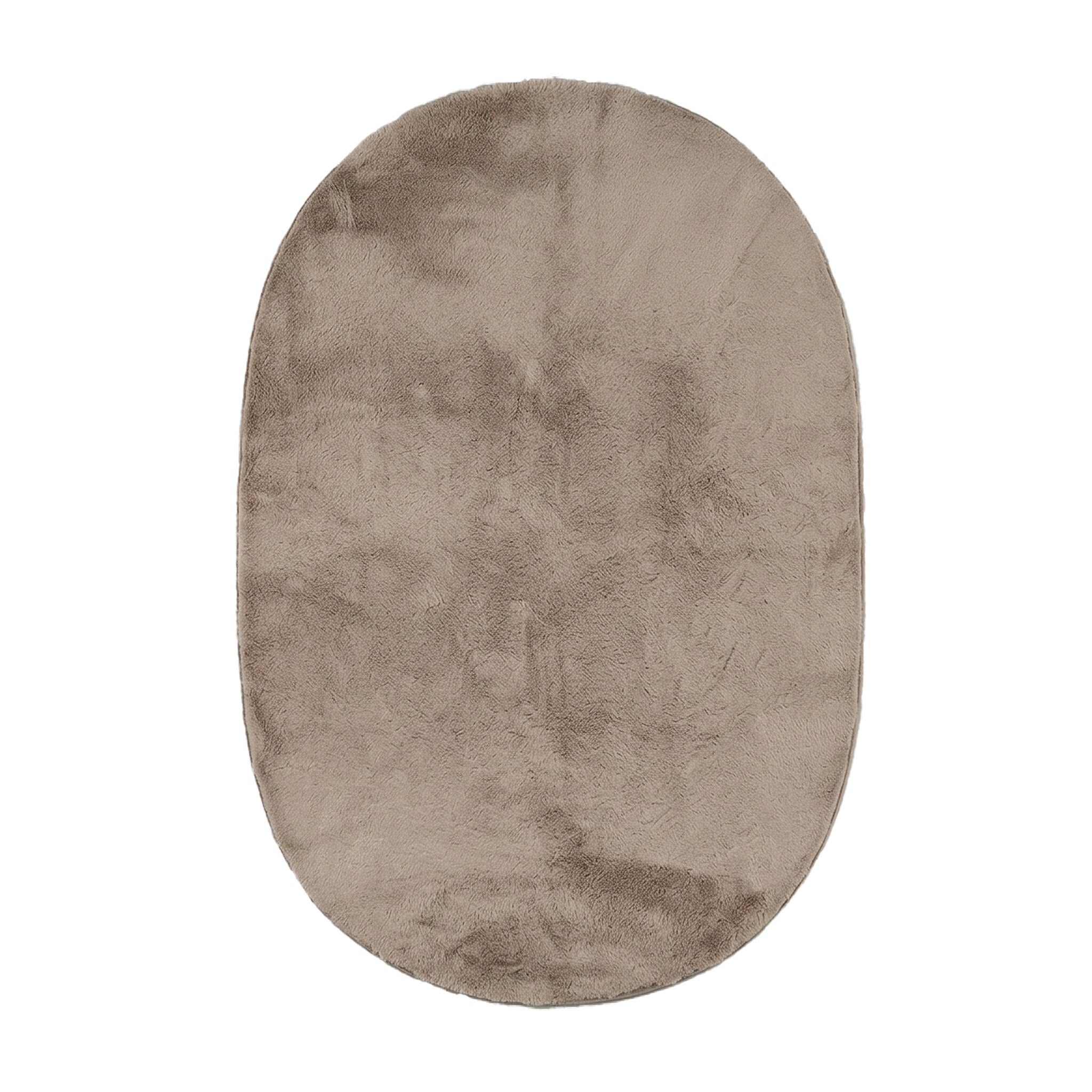 Oval low-pile rug - Cozy Taupe