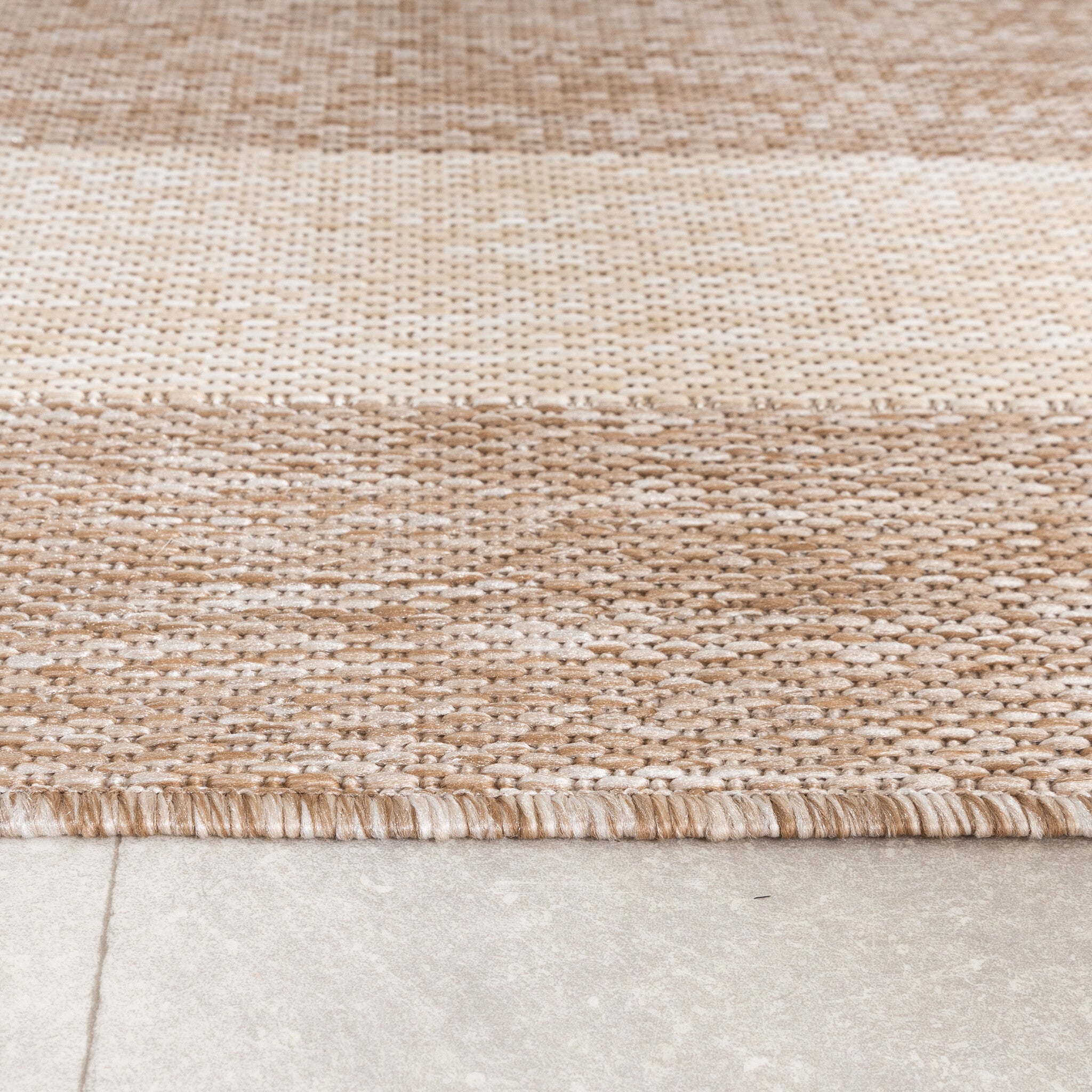 Outdoor Rug – Sierra Border Beige/Cream