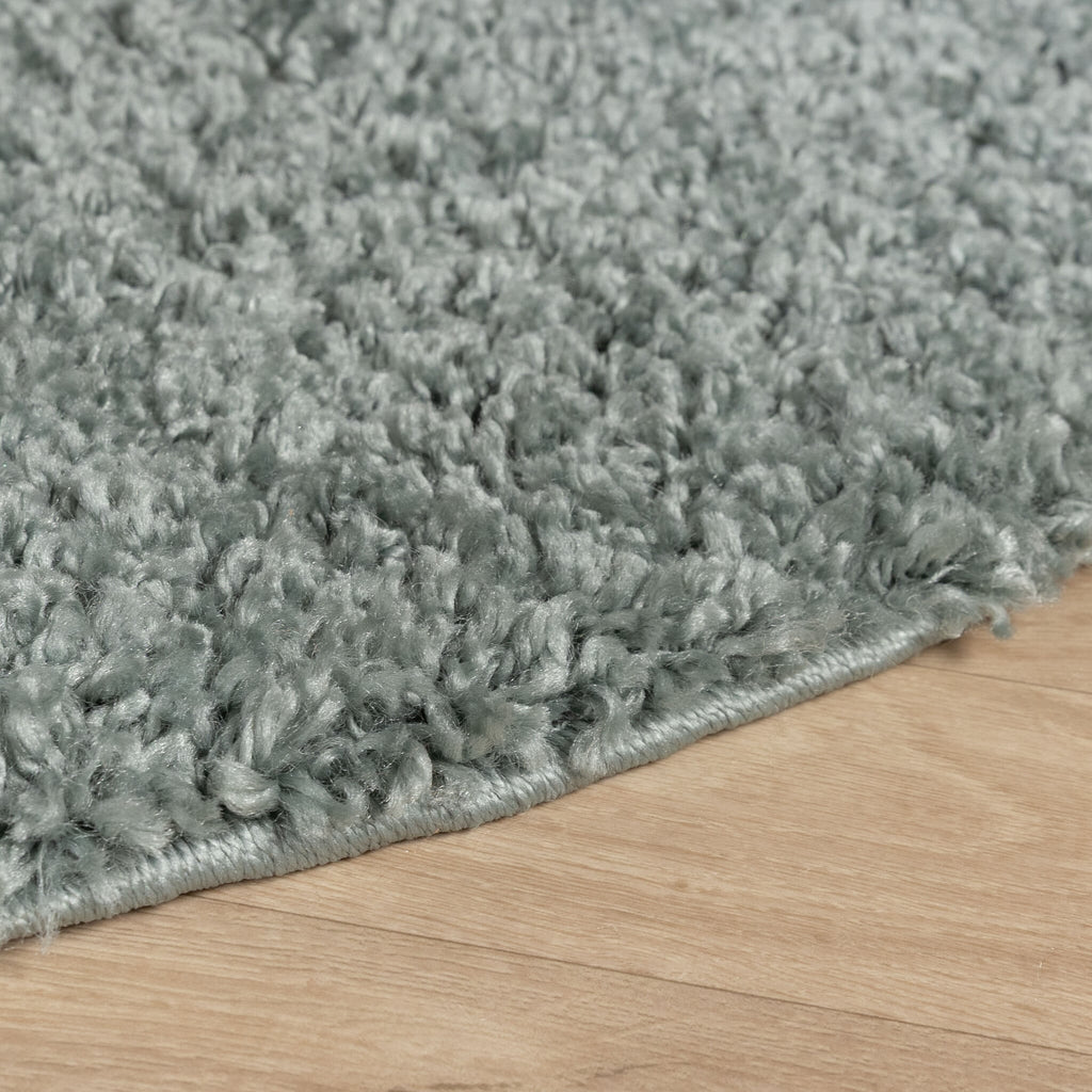 Round High-Pile Rug – Wish Blue/Green