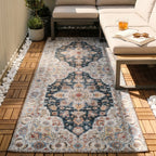 Washable Runner - Domingo Mandala Dark Green