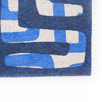 Retro floor rug - Kuba Ultramarine 9336