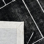 Geometric floor rug - Marcel Black