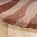 Round Wool Rug – Liora Pink