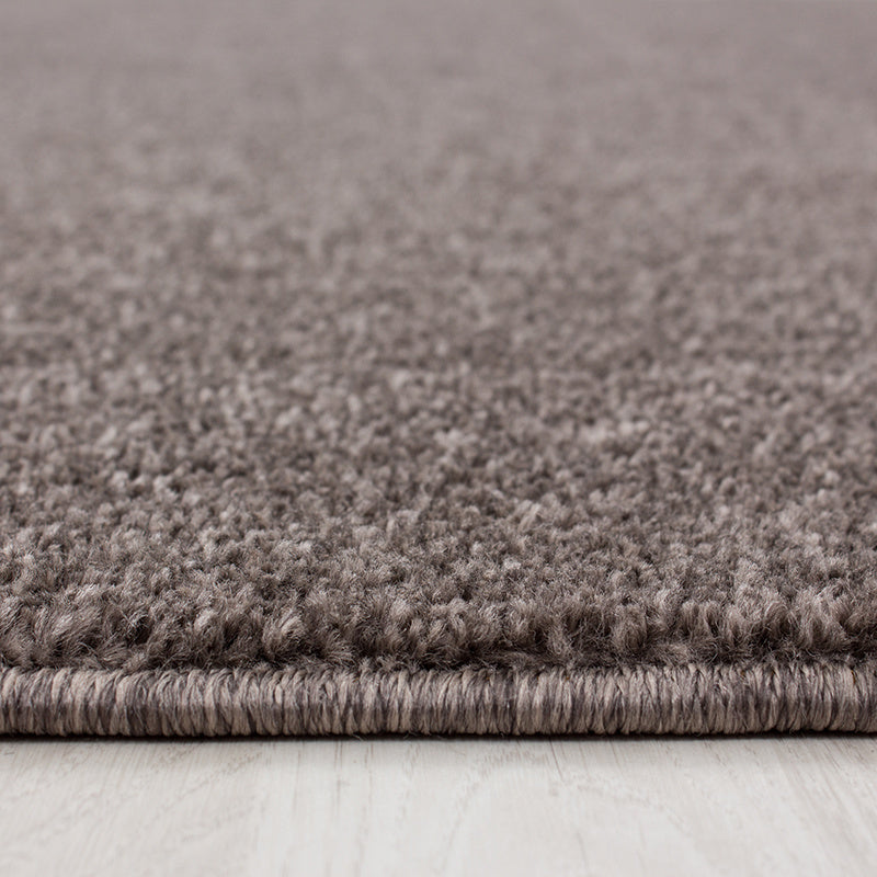 Round Low-Pile Floor Rug - Asa Mocha