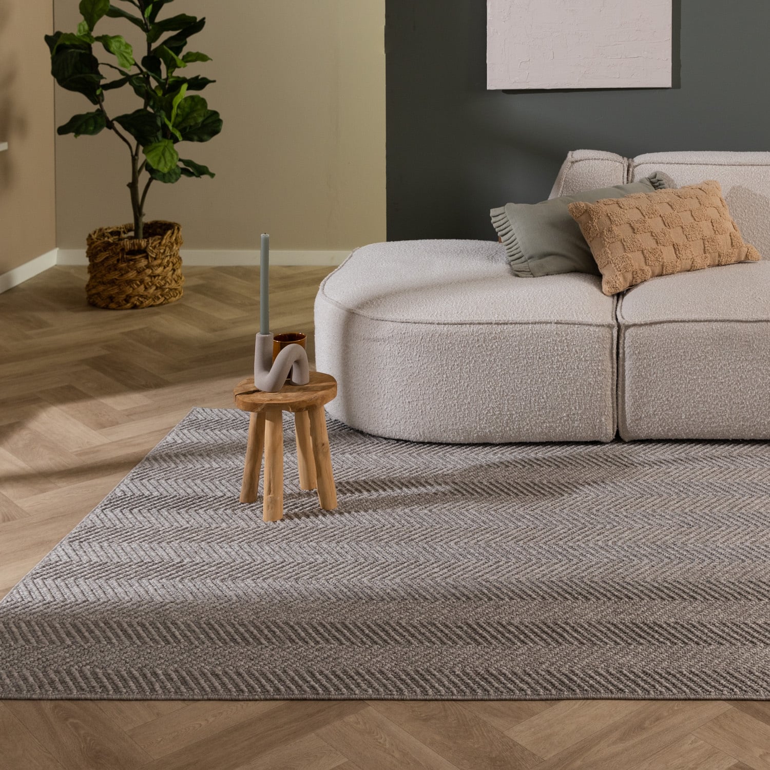 Sustainable Rug - Lorre Lines Grey/Anthracite