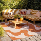 Outdoor Rug - Summer Swirl Terracotta