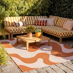 Outdoor Rug - Summer Swirl Terracotta