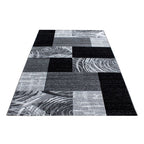 Modern floor rug - Jena Black 9220
