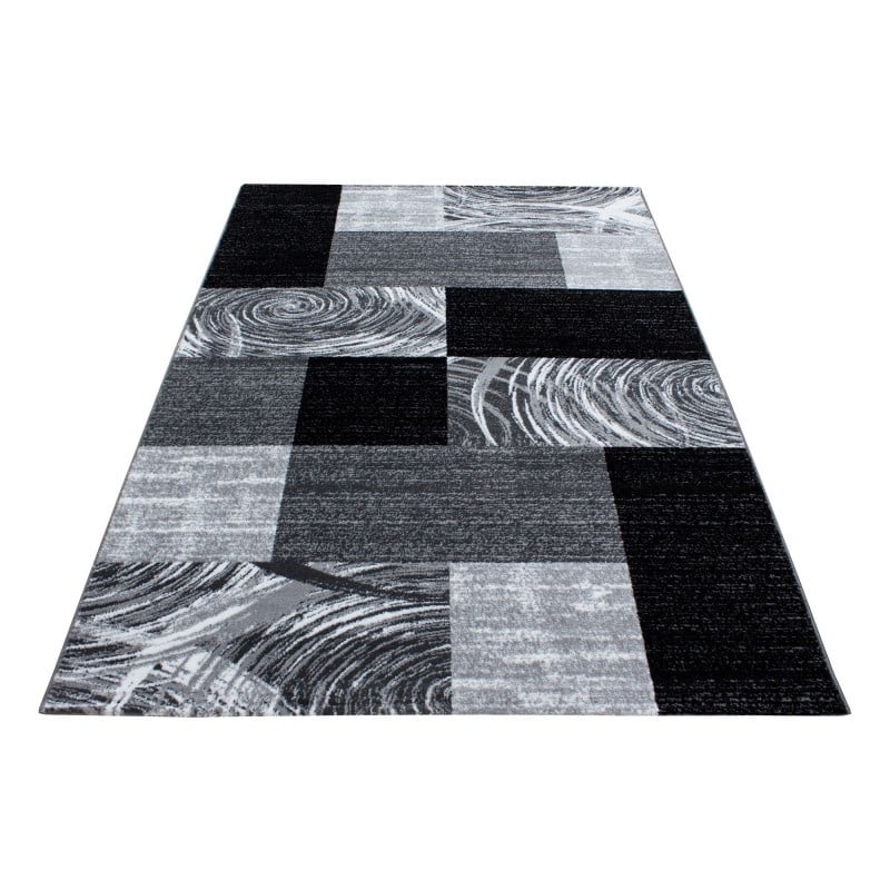 Modern floor rug - Jena Black 9220