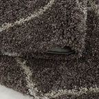 Berber floor rug - Agadir Lines Taupe/Cream