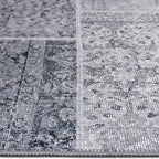 Patchwork floor rug - Nadine Grey