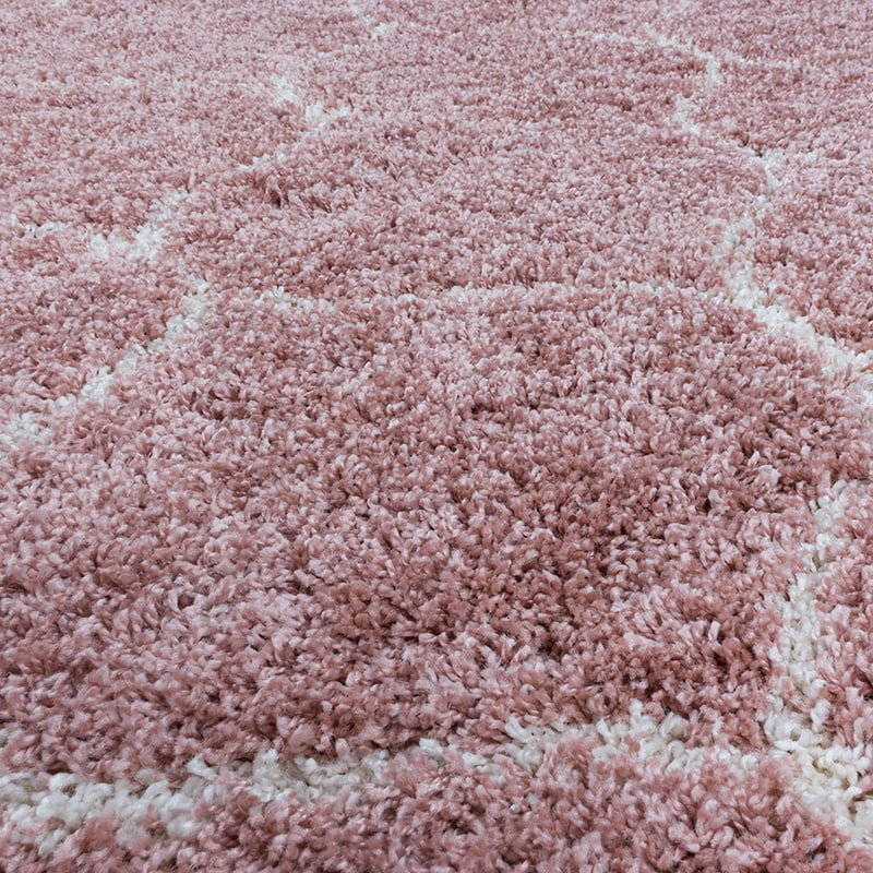 Berber Rug - Agadir Circle Rose/Cream