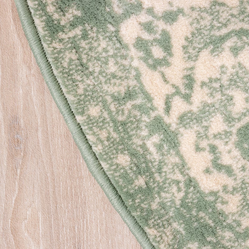 Round Vintage Rug - Wonder Green