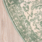 Round Vintage Rug - Wonder Green