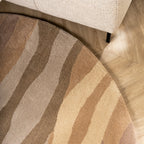 Round Wool Rug – Liora Beige