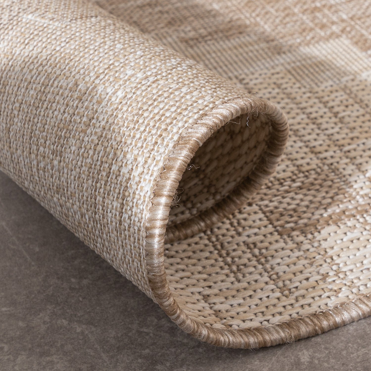 Jute Outdoor Rug - Atlas Diamond Brown/Cream