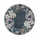 Round outdoor rug flowers - Poppy Green