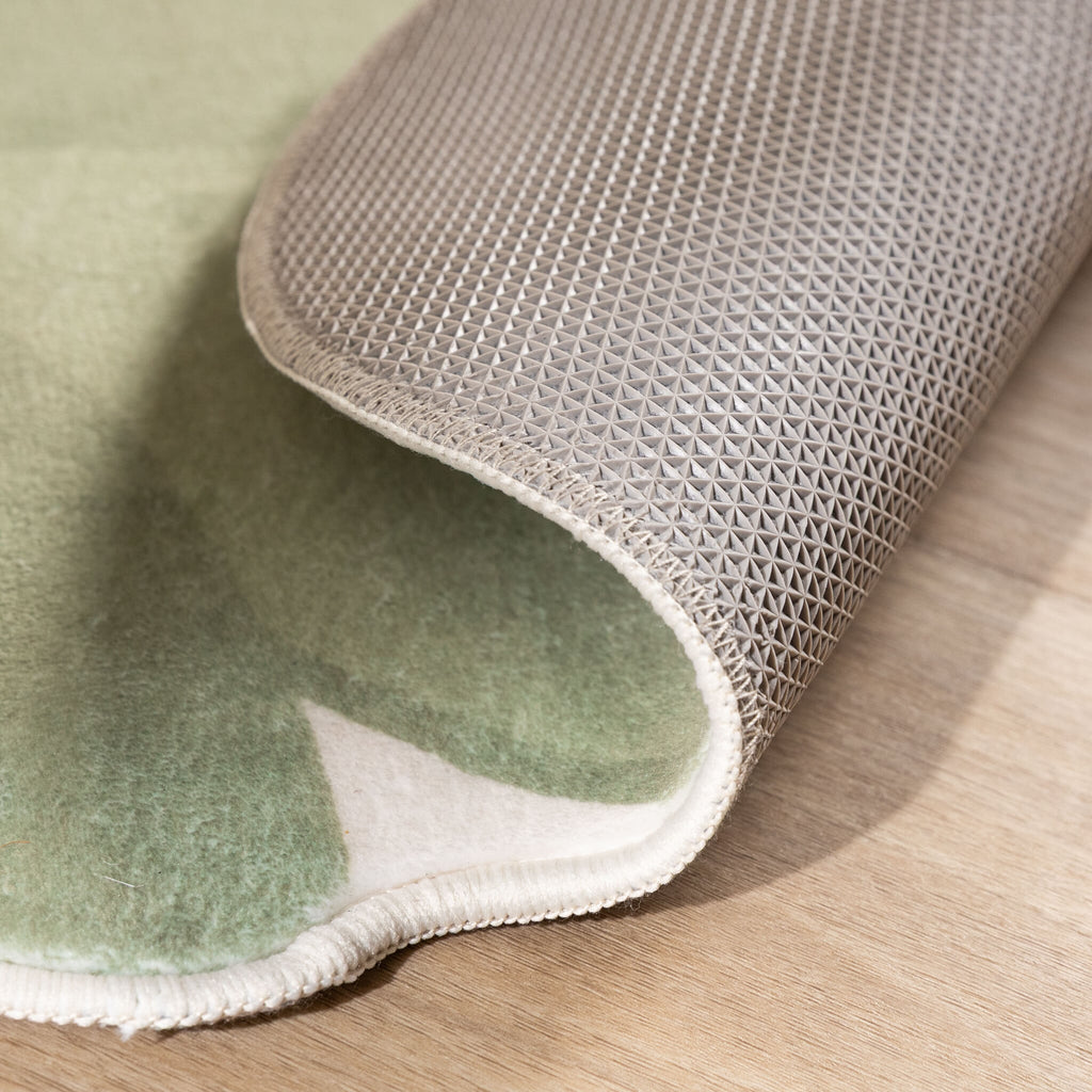 Washable Kids’ Rug – Berry Avocado Green