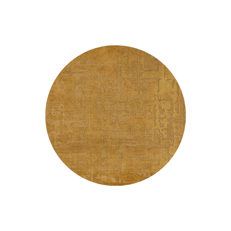 Round modern floor rug - Structures Baobab 9201