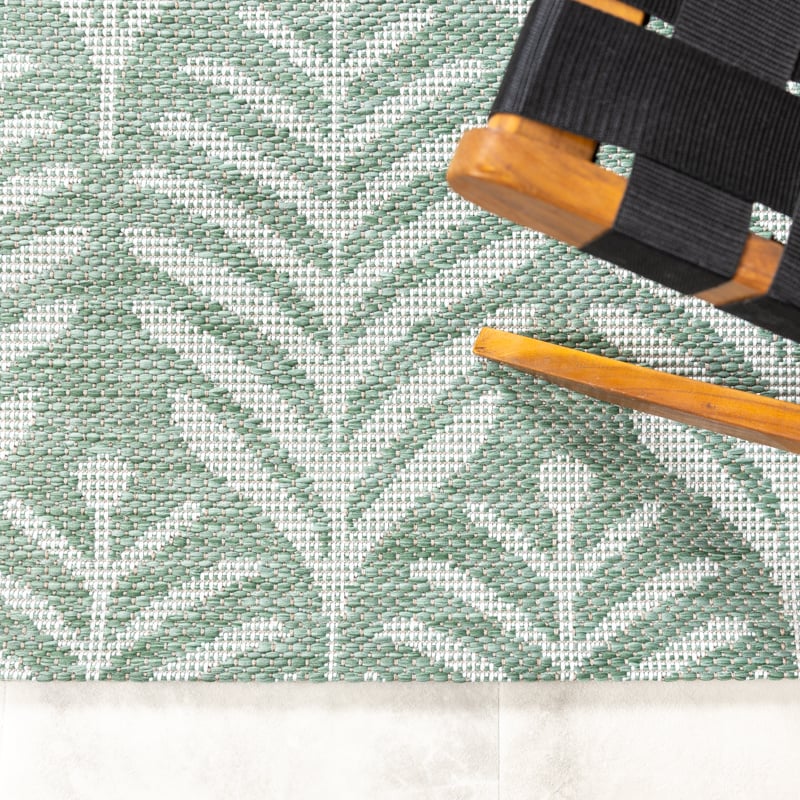 Outdoor Rug - Summer Leaves Green