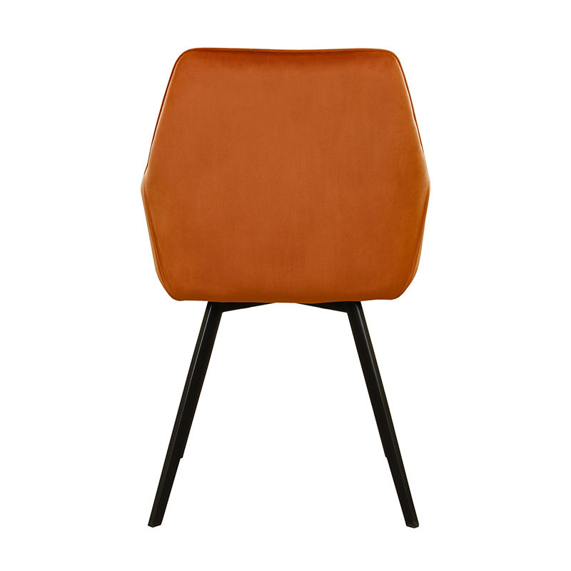 Velvet Dining Chair - Karl Orange