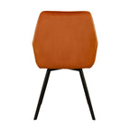 Velvet Dining Chair - Karl Orange