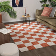 Checkerboard Rug - Blox Terracotta