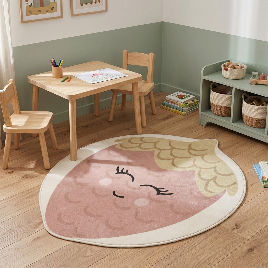 Washable Kids’ Rug – Berry Strawberry Pink