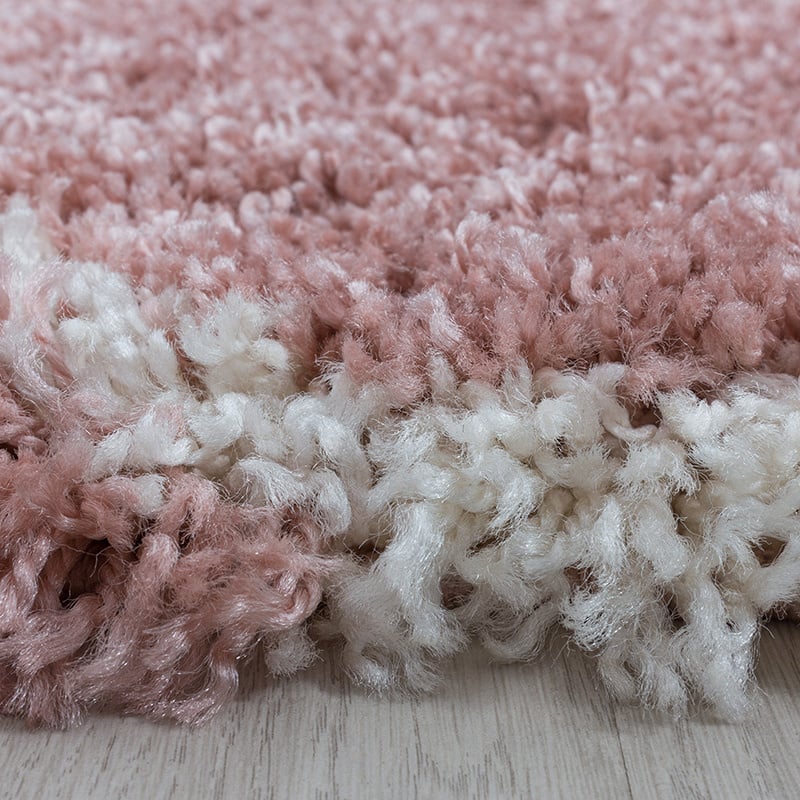 Round Berber Rug - Agadir Circle Pink/Cream