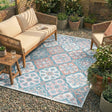 Bohemian Outdoor Rug - Vedra Tile Blue