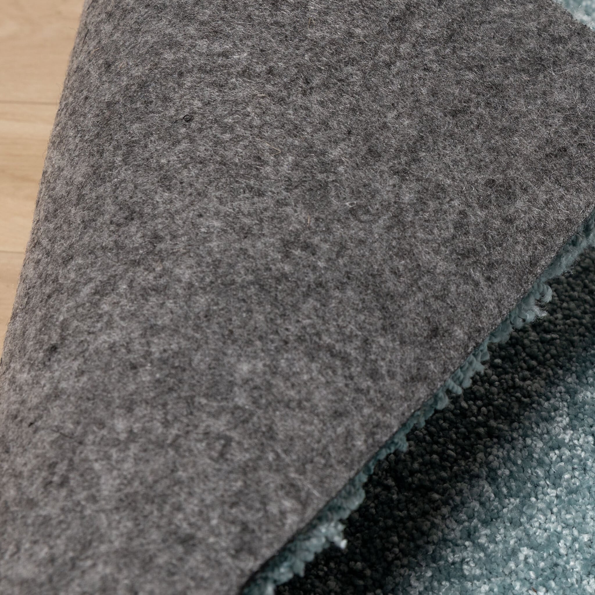 Round washable rug - Clean Light Blue