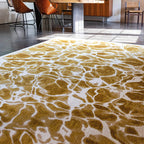 Abstract floor rug - Swim Saffron 9349