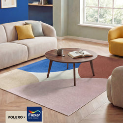 Geometric Rug – Swing Circles Blue/Pink