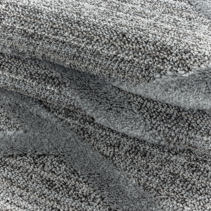 Scandinavian floor rug - Pitea Double Grey