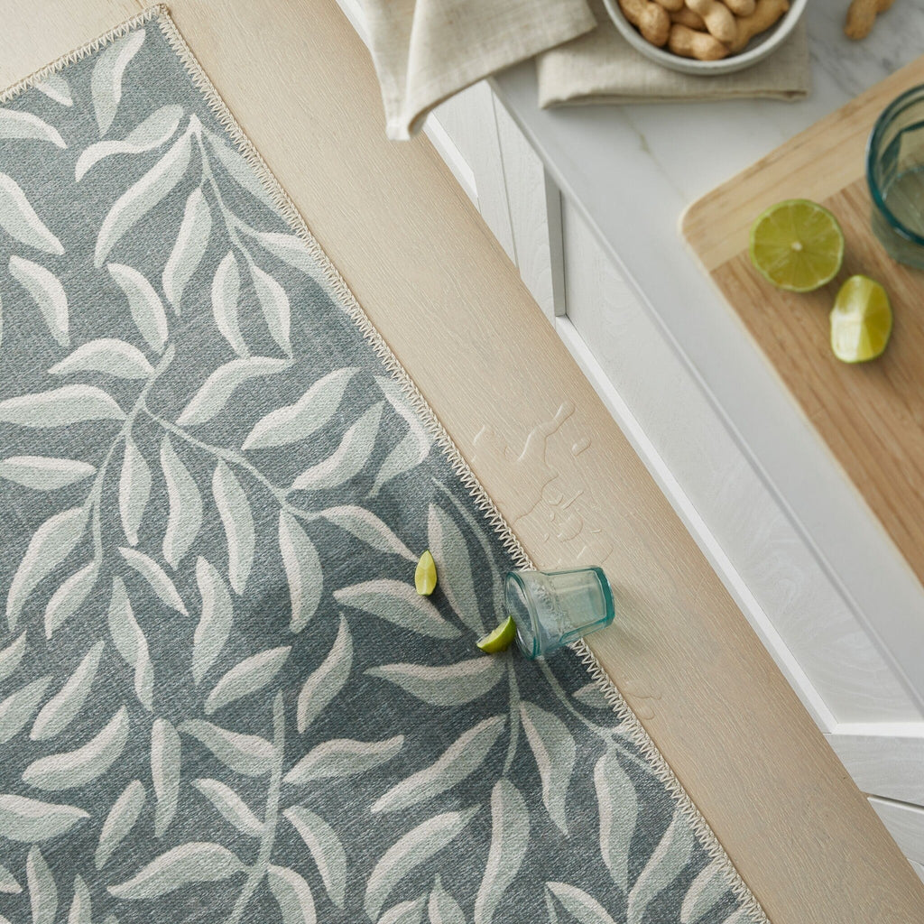 Washable Runner - Reido Leaves Green