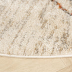 Round High Pile Rug - Blend Lines Terra
