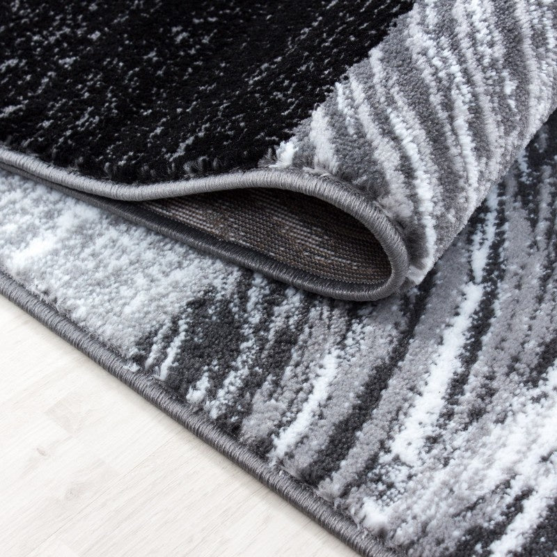 Modern floor rug - Jena Black 9220